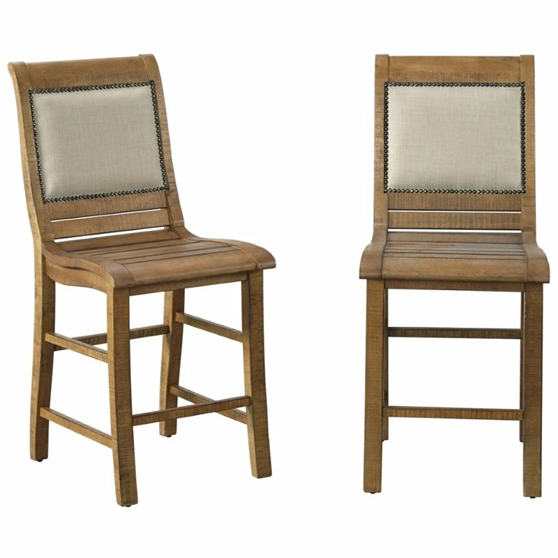 Promo 🎉 Progressive Furniture Willow Set Of 2 Wood Counter Height Chairs Distressed Pine 🔥 3 Promo 🎉 Progressive Furniture Willow Set Of 2 Wood Counter Height Chairs Distressed Pine 🔥