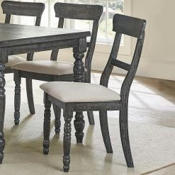 Cheapest 🔔 Progressive Furniture Muse Ladderback Set Of 2 Wood Chairs Weathered Pepper 😍 -Cheap Office Chairs Store 1730734 1 L