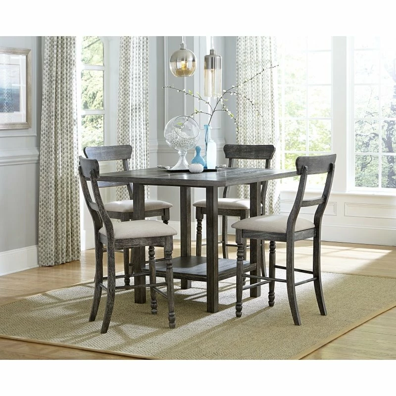 Top 10 โ๏ธ Progressive Furniture Muse Wood Ladderback Counter Chairs Set 2 Weathered Pepper ๐ 6 Top 10 โ๏ธ Progressive Furniture Muse Wood Ladderback Counter Chairs Set 2 Weathered Pepper ๐ - Image 4