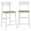 Outlet 🛒 Progressive Furniture Christy Set Of 2 Counter Height Chairs In Oak And White ⭐