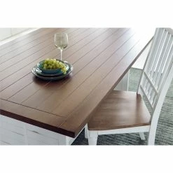 Promo ✨ Progressive Furniture Shutters Set Of 2 Wood Dining Side Chairs In Oak And White 🎁 -Cheap Office Chairs Store 1731055 4 L