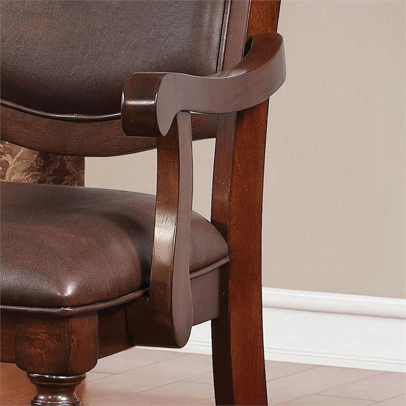 New ๐งจ Furniture Of America Simmons Wood Dining Arm Chair In Brown Cherry (Set Of 2) ๐ 7 New ๐งจ Furniture Of America Simmons Wood Dining Arm Chair In Brown Cherry (Set Of 2) ๐ - Image 5