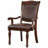 New 🧨 Furniture Of America Simmons Wood Dining Arm Chair In Brown Cherry (Set Of 2) 🛒 -Cheap Office Chairs Store 1738515 L