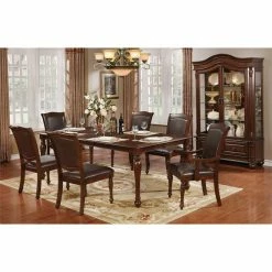 Brand new ❤️ Furniture Of America Simmons Wood Dining Side Chair In Brown Cherry (Set Of 2) 🎉 -Cheap Office Chairs Store 1738517 3 L