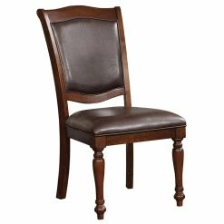 Brand new ❤️ Furniture Of America Simmons Wood Dining Side Chair In Brown Cherry (Set Of 2) 🎉 -Cheap Office Chairs Store 1738517 L