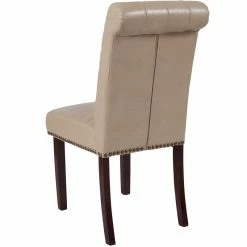 Cheapest 💯 Flash Furniture Hercules Leather Upholstered Parson Dining Side Chair In Beige ⌛ 19 Cheapest 💯 Flash Furniture Hercules Leather Upholstered Parson Dining Side Chair In Beige ⌛ -Cheap Office Chairs Store 1746469 5 L