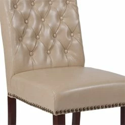 Cheapest 💯 Flash Furniture Hercules Leather Upholstered Parson Dining Side Chair In Beige ⌛ 20 Cheapest 💯 Flash Furniture Hercules Leather Upholstered Parson Dining Side Chair In Beige ⌛ -Cheap Office Chairs Store 1746469 6 L