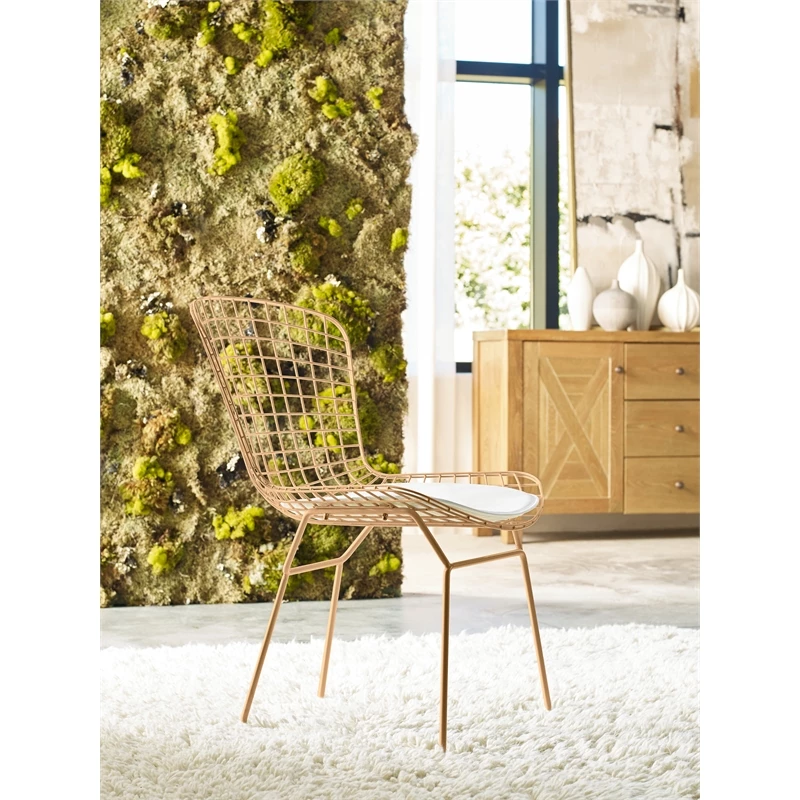 Cheap ๐ Elle Dรฉcor Elle Decor Holly Wire Dining Side Chair In French Gold (Set Of 2) โ๏ธ 4 Cheap ๐ Elle Dรฉcor Elle Decor Holly Wire Dining Side Chair In French Gold (Set Of 2) โ๏ธ - Image 2