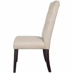 Top 10 🔥 ACME Furniture ACME Gerardo Dining Side Chair In Beige And Weathered Espresso 🤩 -Cheap Office Chairs Store 1767733 2 L