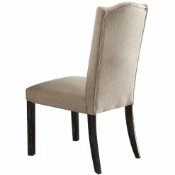 Top 10 🔥 ACME Furniture ACME Gerardo Dining Side Chair In Beige And Weathered Espresso 🤩 -Cheap Office Chairs Store 1767733 3 L