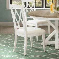 Buy 🥰 Riverside Furniture Myra XX-Back Upholstered Wood Dining Side Chair In White Set Of 2 🧨 11 Buy 🥰 Riverside Furniture Myra XX-Back Upholstered Wood Dining Side Chair In White Set Of 2 🧨 -Cheap Office Chairs Store 1788818 1 L