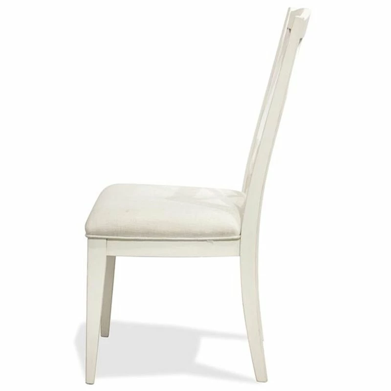 Buy 🥰 Riverside Furniture Myra XX-Back Upholstered Wood Dining Side Chair In White Set Of 2 🧨 8 Buy 🥰 Riverside Furniture Myra XX-Back Upholstered Wood Dining Side Chair In White Set Of 2 🧨 - Image 6