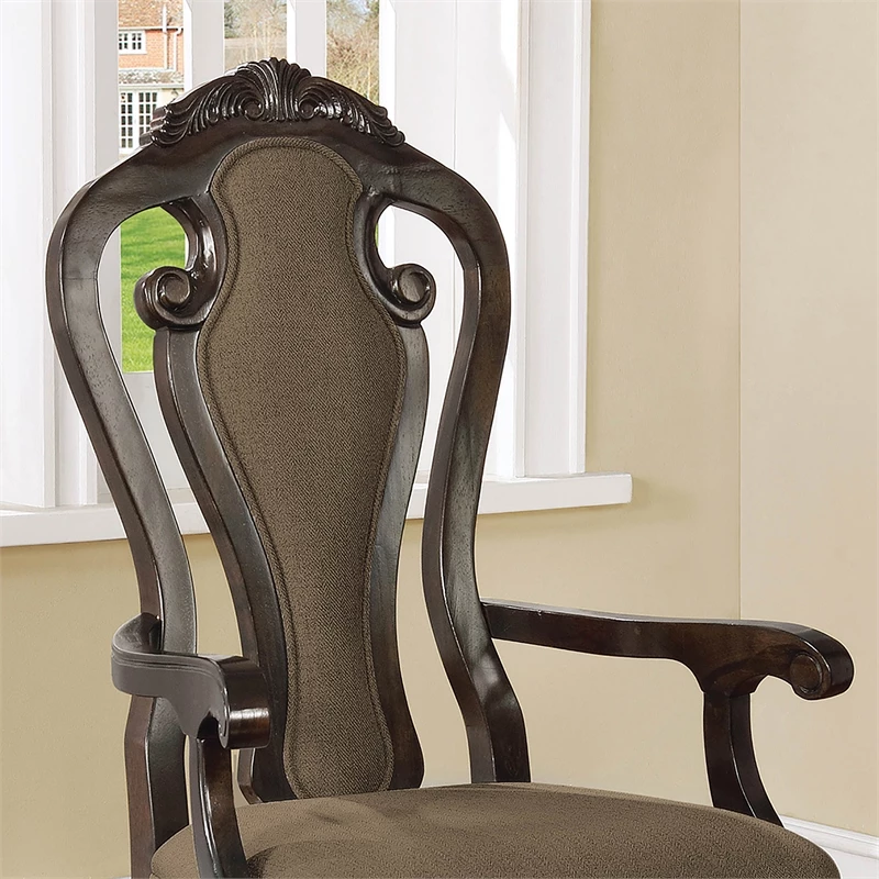 Best Sale ๐ Furniture Of America Katuy Wood Dining Arm Chair In Walnut (Set Of 2) ๐ฅ 6 Best Sale ๐ Furniture Of America Katuy Wood Dining Arm Chair In Walnut (Set Of 2) ๐ฅ - Image 4