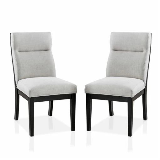 Coupon 🔥 Furniture Of America Andy Fabric Padded Dining Side Chair In Beige (Set Of 2) 😀 -Cheap Office Chairs Store 1790103 7 L