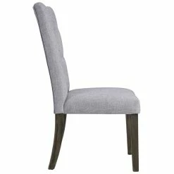 Promo 🎉 ACME Furniture ACME Merel Tufted Parson Dining Side Chair In Gray (Set Of 2) 🔥 -Cheap Office Chairs Store 1809079 2 L