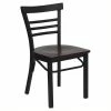 Best reviews of 💯 Bowery Hill Black Ladder Back Dining Chair In Mahogany 🤩