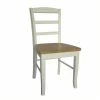 Deals 😍 Pemberly Row Ladderback Dining Chair In White And Natural (Set Of 2) 🎁 -Cheap Office Chairs Store 1820803 L