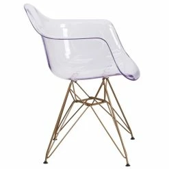 Outlet ❤️ Pemberly Row Transparent Dining Chair 🎉 -Cheap Office Chairs Store 1822062 1 L