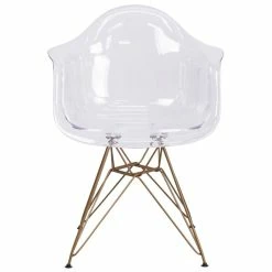 Outlet ❤️ Pemberly Row Transparent Dining Chair 🎉 -Cheap Office Chairs Store 1822062 3 L