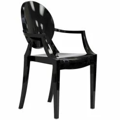 Promo ✔️ Hawthorne Collections Hawthorne Collection Dining Arm Chair In Black (Set Of 2) 🔥 -Cheap Office Chairs Store 1823797 2 L