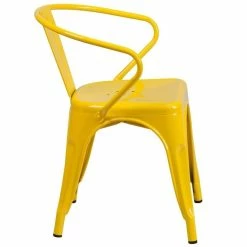 Cheap โ๏ธ Scranton & Co Metal Dining Arm Chair In Yellow ๐ 8 Cheap โ๏ธ Scranton & Co Metal Dining Arm Chair In Yellow ๐ -Cheap Office Chairs Store 1825414 2 L