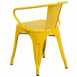 Cheap โ๏ธ Scranton & Co Metal Dining Arm Chair In Yellow ๐ 9 Cheap โ๏ธ Scranton & Co Metal Dining Arm Chair In Yellow ๐ -Cheap Office Chairs Store 1825414 3 L