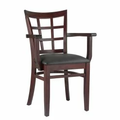 Brand new 😀 Beechwood Mountain Lattice Arm Chair In Dark Mahogany 👏