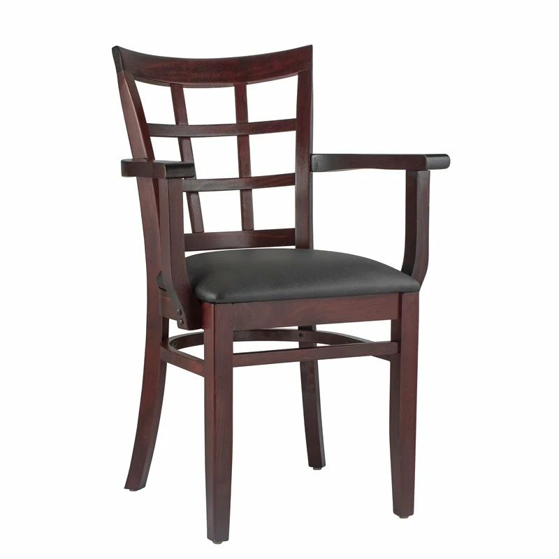 Brand new ๐ Beechwood Mountain Lattice Arm Chair In Dark Mahogany ๐ 3 Brand new ๐ Beechwood Mountain Lattice Arm Chair In Dark Mahogany ๐