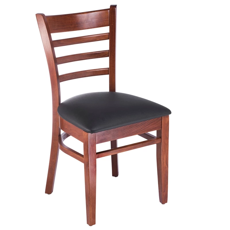 Coupon 👏 Beechwood Mountain Ladderback Side Chair In Medium Oak With Black Seat (Set Of 2) ✔️ 4 Coupon 👏 Beechwood Mountain Ladderback Side Chair In Medium Oak With Black Seat (Set Of 2) ✔️ - Image 2