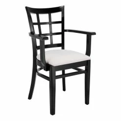 Cheap ✨ Beechwood Mountain Lattice Arm Chair In Black 🧨