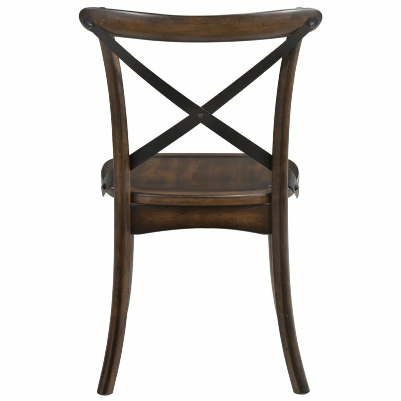 New 😉 ACME Furniture ACME Kaelyn Side Chair In Dark Oak And Black (Set Of 2) 🔔 7 New 😉 ACME Furniture ACME Kaelyn Side Chair In Dark Oak And Black (Set Of 2) 🔔 - Image 5