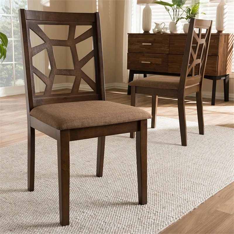 Cheapest 😀 Baxton Studio Abilene Dining Side Chair In Light Brown (Set Of 2) 🔥 4 Cheapest 😀 Baxton Studio Abilene Dining Side Chair In Light Brown (Set Of 2) 🔥 - Image 2