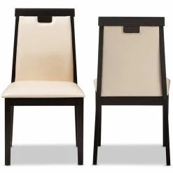 Top 10 🥰 Baxton Studio Evelyn Faux Leather Dining Side Chair (Set Of 2) ✨ -Cheap Office Chairs Store 1862250 2 L