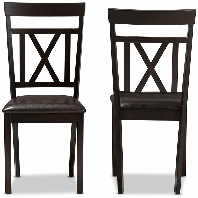Top 10 🤩 Baxton Studio Rosie Dining Side Chair In Brown (Set Of 2) ✨ 5 Top 10 🤩 Baxton Studio Rosie Dining Side Chair In Brown (Set Of 2) ✨ - Image 3