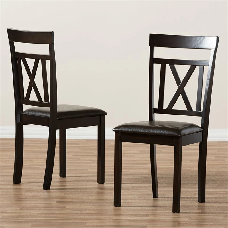 Top 10 🤩 Baxton Studio Rosie Dining Side Chair In Brown (Set Of 2) ✨ 8 Top 10 🤩 Baxton Studio Rosie Dining Side Chair In Brown (Set Of 2) ✨ - Image 6