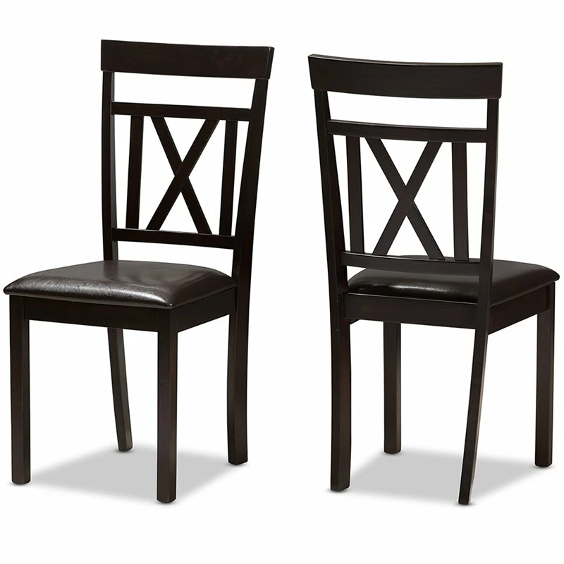 Top 10 🤩 Baxton Studio Rosie Dining Side Chair In Brown (Set Of 2) ✨ 3 Top 10 🤩 Baxton Studio Rosie Dining Side Chair In Brown (Set Of 2) ✨