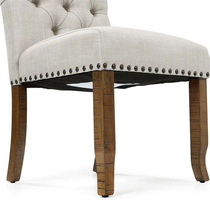 Best deal ๐ Furniture Of America Liston Fabric Tufted Dining Chair In Ivory (Set Of 2) ๐ 7 Best deal ๐ Furniture Of America Liston Fabric Tufted Dining Chair In Ivory (Set Of 2) ๐ - Image 5