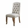Best deal 🛒 Furniture Of America Liston Fabric Tufted Dining Chair In Ivory (Set Of 2) 🎁 -Cheap Office Chairs Store 1862759 L