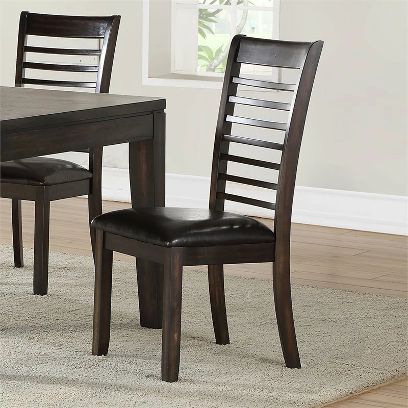 Best Pirce ✔️ Steve Silver Company Ally Wood Ladderback Dining Side Chair In Espresso ❤️ 5 Best Pirce ✔️ Steve Silver Company Ally Wood Ladderback Dining Side Chair In Espresso ❤️ - Image 3