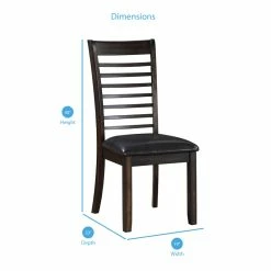 Best Pirce ✔️ Steve Silver Company Ally Wood Ladderback Dining Side Chair In Espresso ❤️ 21 Best Pirce ✔️ Steve Silver Company Ally Wood Ladderback Dining Side Chair In Espresso ❤️ -Cheap Office Chairs Store 1862785 9 L