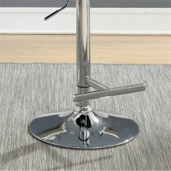 Outlet ✨ Furniture Of America Jackson Contemporary Faux Leather Bar Stool In Black ⭐ -Cheap Office Chairs Store 1864135 5 L