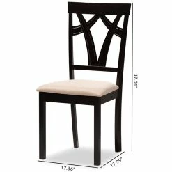 Best Sale 🌟 Baxton Studio Sylvia Dining Side Chair In Sand And Brown (Set Of 2) 🛒 15 Best Sale 🌟 Baxton Studio Sylvia Dining Side Chair In Sand And Brown (Set Of 2) 🛒 -Cheap Office Chairs Store 1864964 6 L