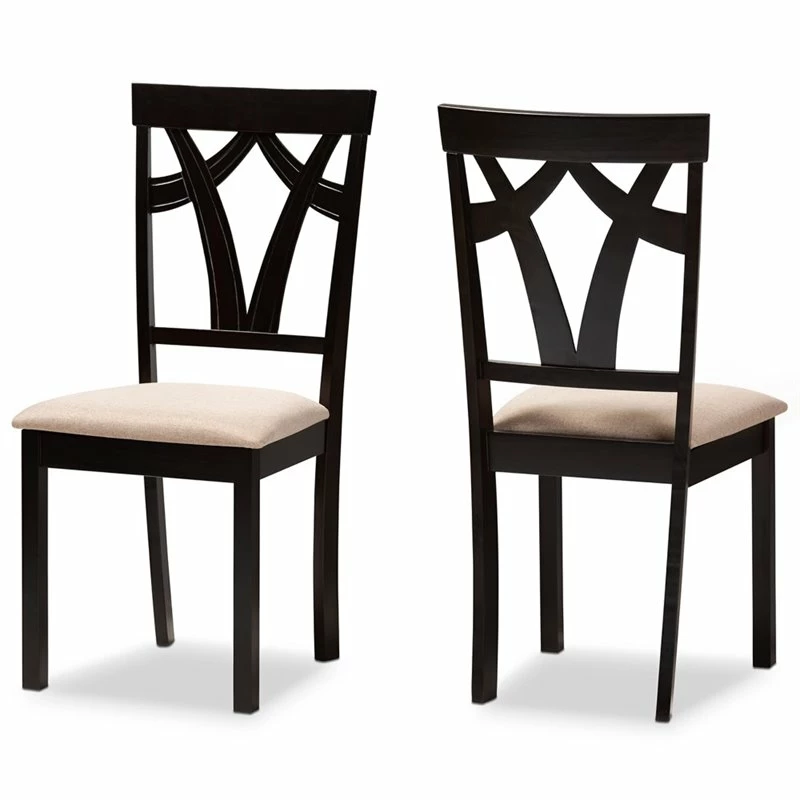 Best Sale 🌟 Baxton Studio Sylvia Dining Side Chair In Sand And Brown (Set Of 2) 🛒 3 Best Sale 🌟 Baxton Studio Sylvia Dining Side Chair In Sand And Brown (Set Of 2) 🛒