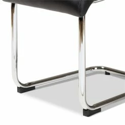 New 😍 Baxton Studio Marlys Faux Leather Dining Chair In Black (Set Of 4) 🎉 -Cheap Office Chairs Store 1865059 3 L