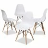 Brand new 😀 Baxton Studio Sydnea Acrylic Dining Side Chair In White (Set Of 4) 🎉 -Cheap Office Chairs Store 1865067 L