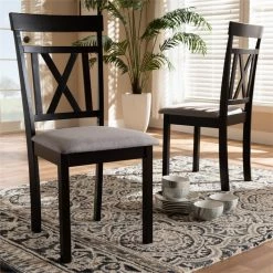 Cheapest 🤩 Baxton Studio Rosie Dining Side Chair In Grey And Brown (Set Of 2) ⌛ 10 Cheapest 🤩 Baxton Studio Rosie Dining Side Chair In Grey And Brown (Set Of 2) ⌛ -Cheap Office Chairs Store 1865096 1 L