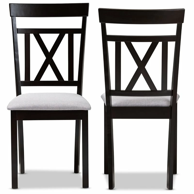 Cheapest 🤩 Baxton Studio Rosie Dining Side Chair In Grey And Brown (Set Of 2) ⌛ 5 Cheapest 🤩 Baxton Studio Rosie Dining Side Chair In Grey And Brown (Set Of 2) ⌛ - Image 3