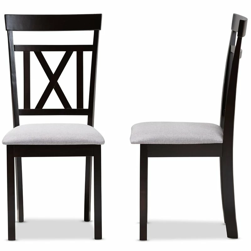 Cheapest 🤩 Baxton Studio Rosie Dining Side Chair In Grey And Brown (Set Of 2) ⌛ 6 Cheapest 🤩 Baxton Studio Rosie Dining Side Chair In Grey And Brown (Set Of 2) ⌛ - Image 4