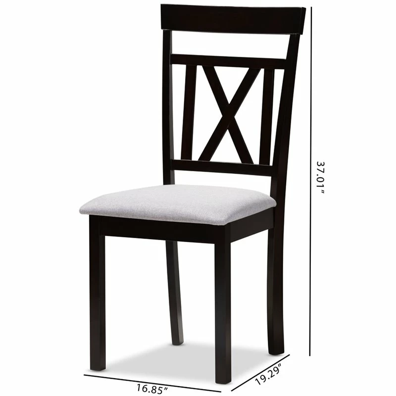 Cheapest 🤩 Baxton Studio Rosie Dining Side Chair In Grey And Brown (Set Of 2) ⌛ 9 Cheapest 🤩 Baxton Studio Rosie Dining Side Chair In Grey And Brown (Set Of 2) ⌛ - Image 7