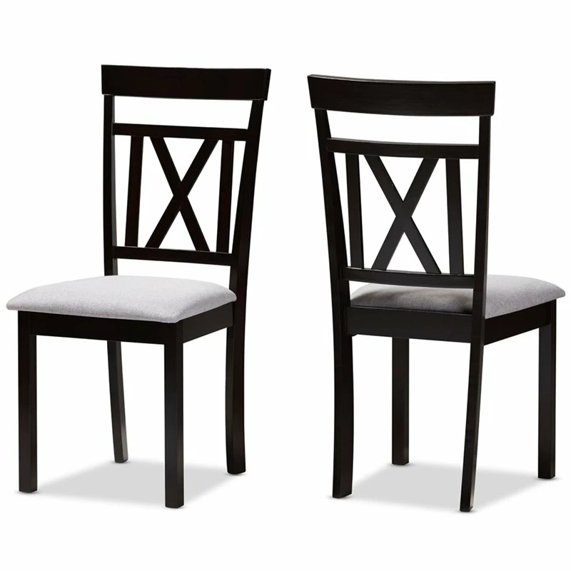 Cheapest 🤩 Baxton Studio Rosie Dining Side Chair In Grey And Brown (Set Of 2) ⌛ 3 Cheapest 🤩 Baxton Studio Rosie Dining Side Chair In Grey And Brown (Set Of 2) ⌛